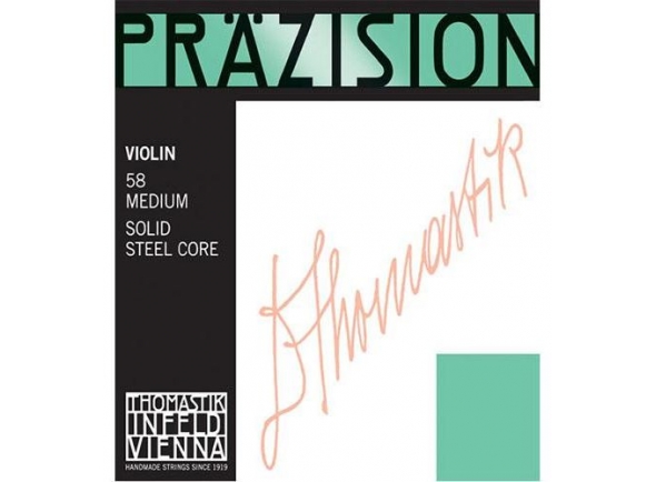 Thomastik Prazision Violin 58 Medium Solid Steel Core Thomastik Prazision Violin 58 Medium Solid Steel Core